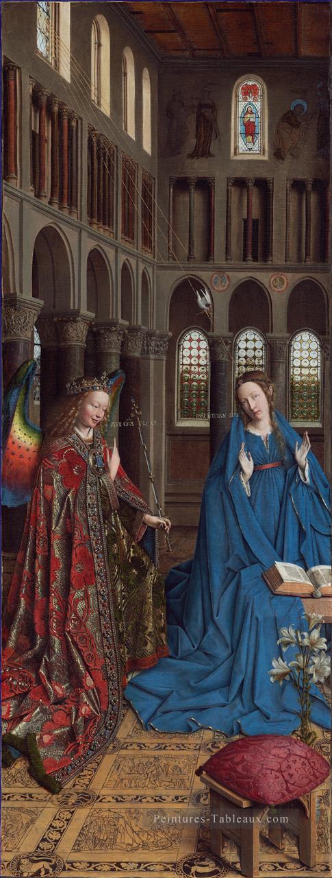 l’Annonciation 1435 Renaissance Jan van Eyck Peintures à l'huile